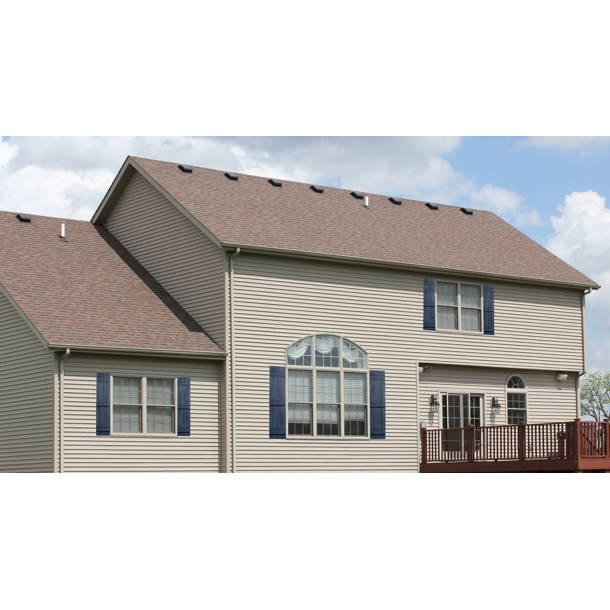 Alpha Shutters Two Batten, Four Board Closed Vinyl Shutters Pair